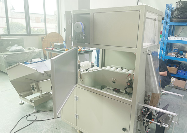 Empaquetadora automática de frutas con film estirable